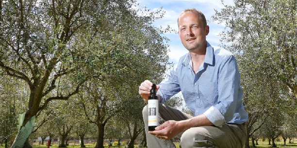 Triumph: Lentara Grove Olives owner Martin Grace, winner of the Australian International Olive Award. Picture: Chris Kidd