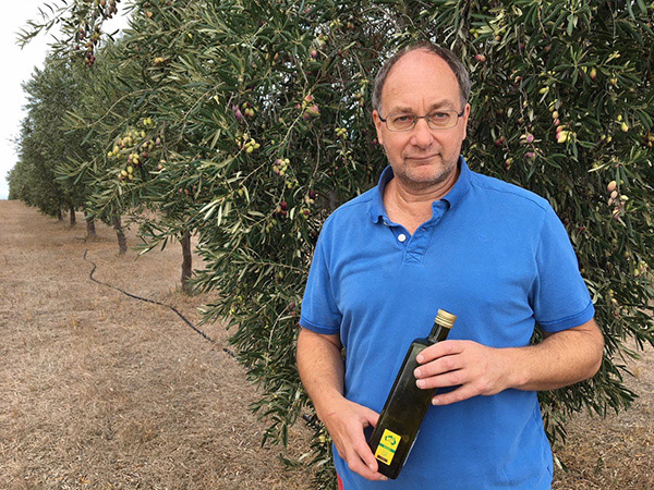 Chris Mercer helped develop The Olive Industry Export Handbook, to provide guidelines and tips for export to China. Photo: Lucinda Jose ABC